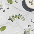 Fairy Garden Mint Green Star Gem Press-On Nails